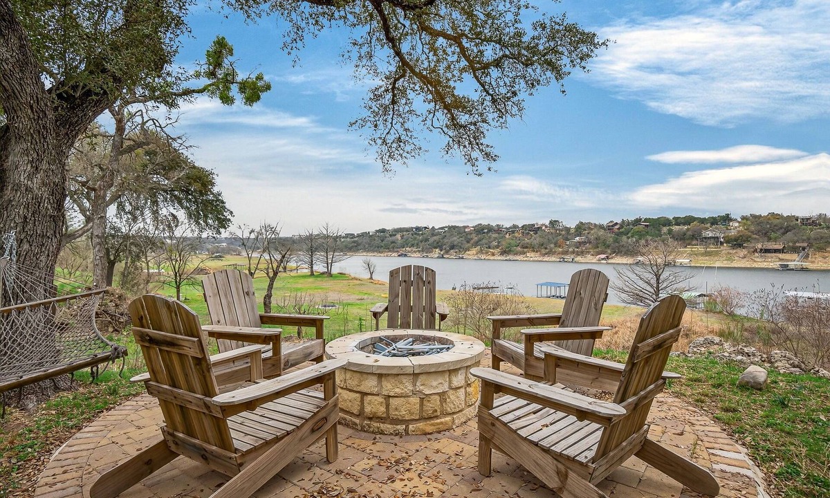 Spicewood House | Lakefront, Water Views, Firepit | Drift and Dock