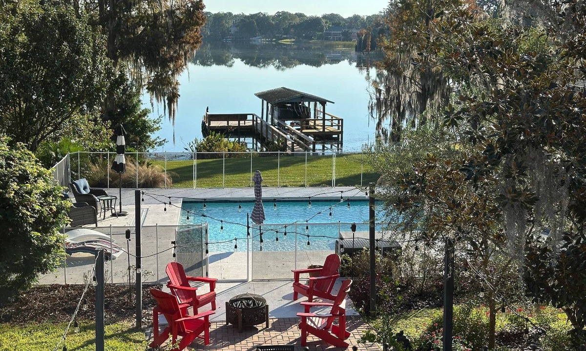Winter Haven House | Lakeside Adventure Retreat | Heated Pool, Game Room & Private Dock | Optional Boat Cruise