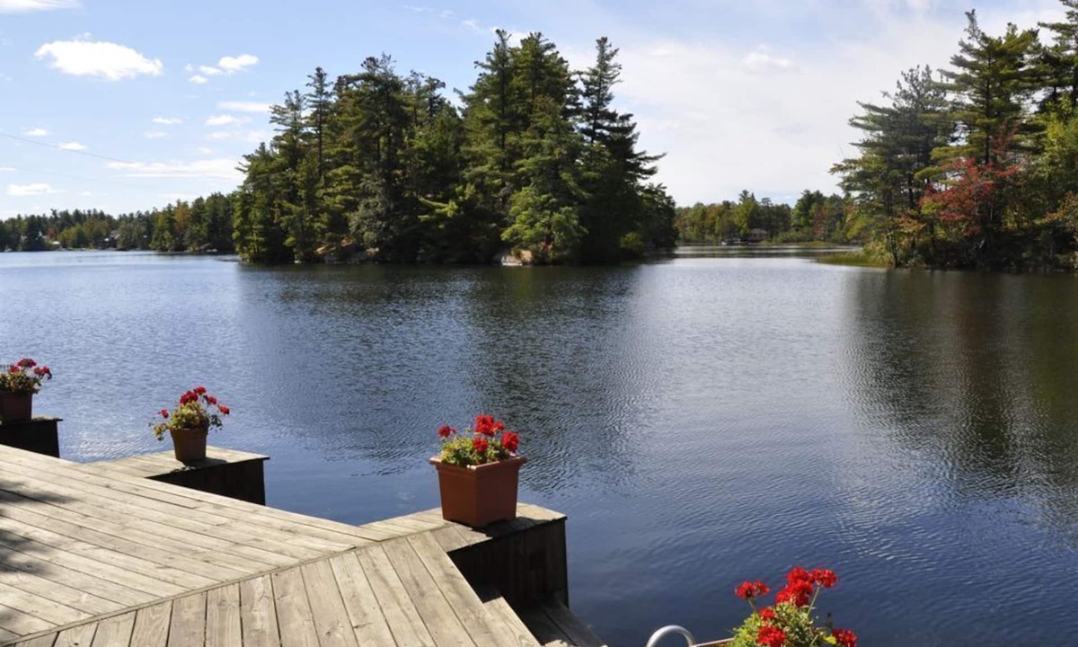 Town of Hermon Cabin | Lakeside Cabin with Great Views, Exceptional Waterfront, Hot Tub and Motorboat.