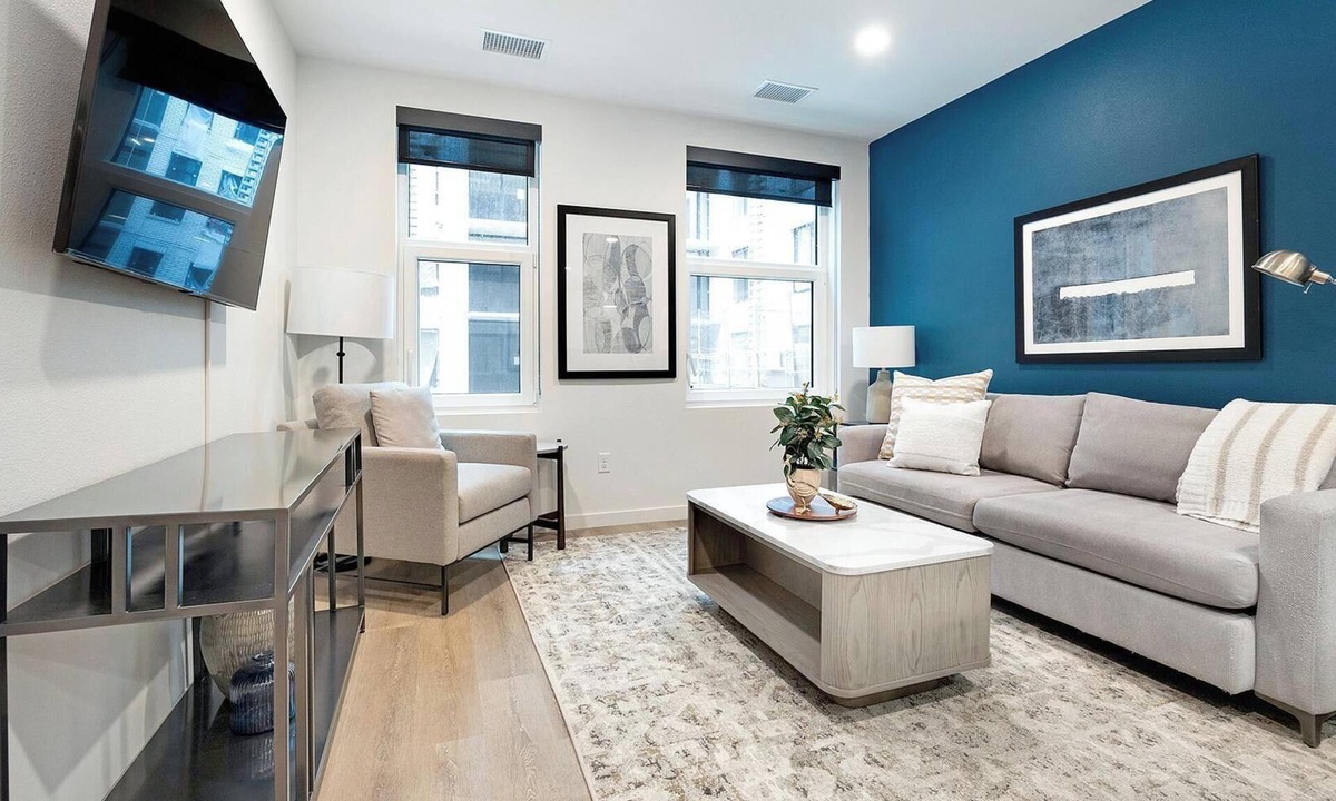 Civic Center Apartment | Landing | Beautiful 1BD, Rooftop Lounge, Gym