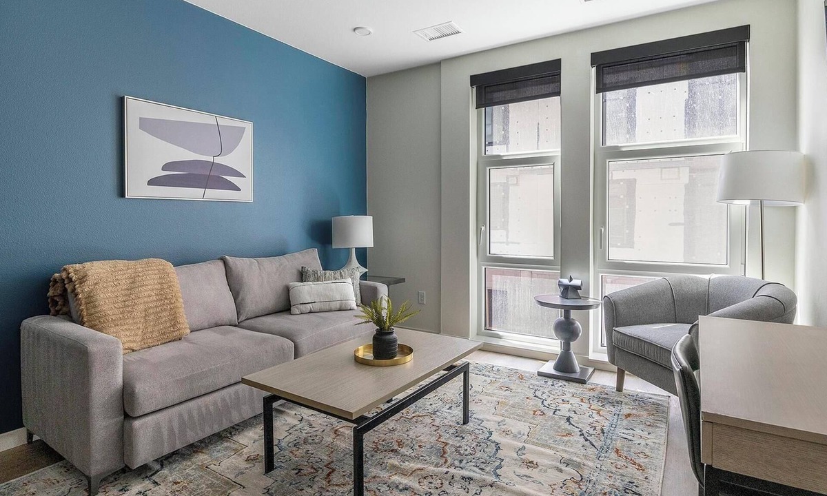 Civic Center Apartment | Landing | Chic 1BD, Rooftop Lounge, Gym