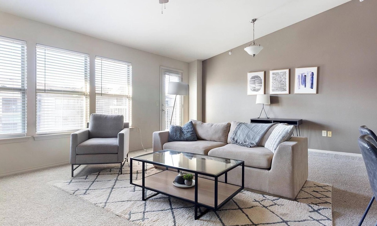 Jenks Apartment | Landing | Modern 2BD, Courtyard, Gym