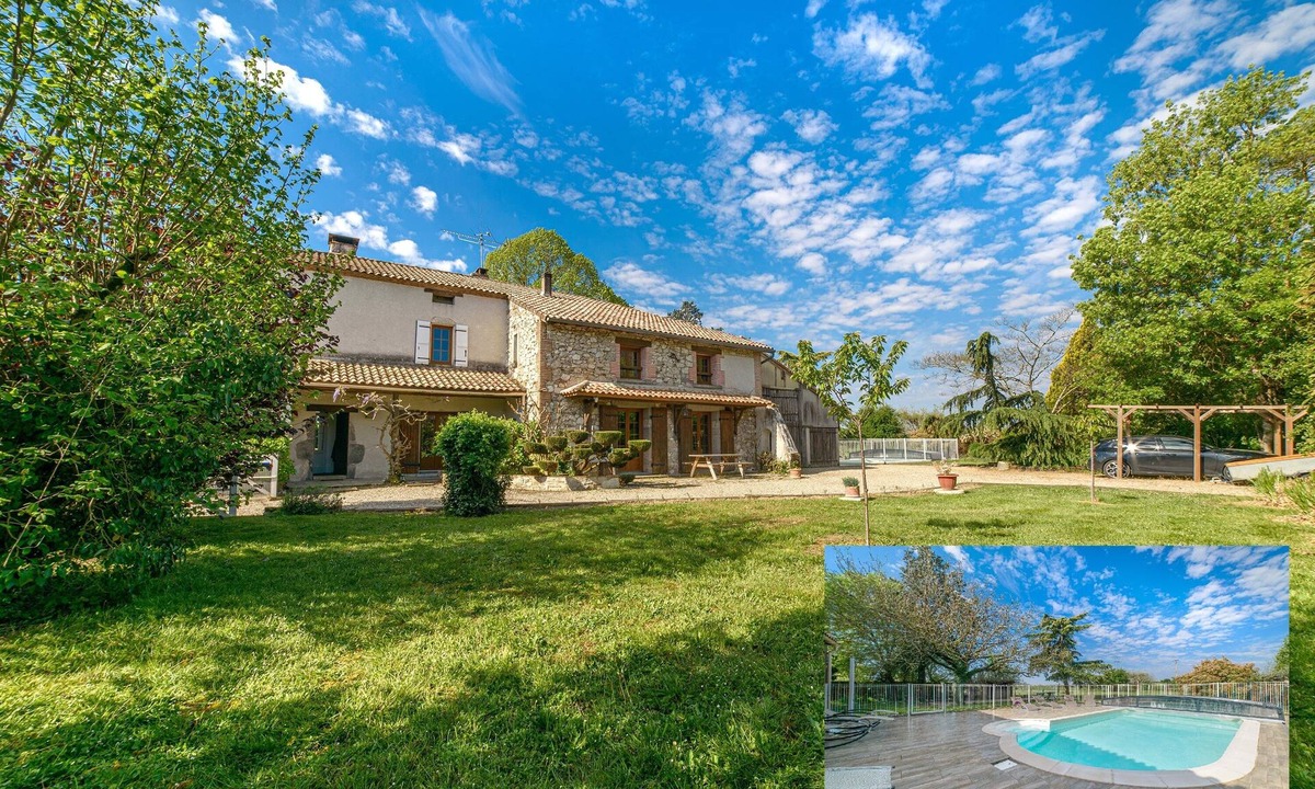Feugarolles House | Large Character House, Pool and Spa