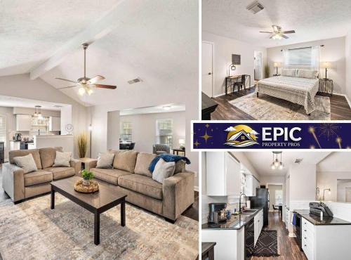 Southbelt/Ellington House | Large South Houston gem with covered patio seating