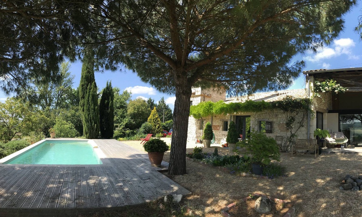 Cauzac House | Large Stone Barn With Pool, Unspoilt Valley Views