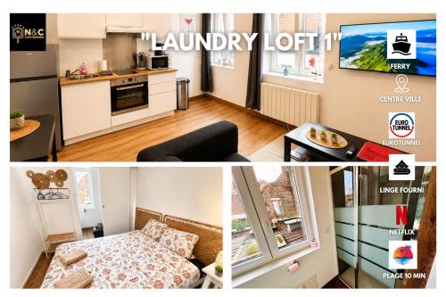 Calais Apartment | Laundry Loft- Studio1-proche gare centre ville- CNPE