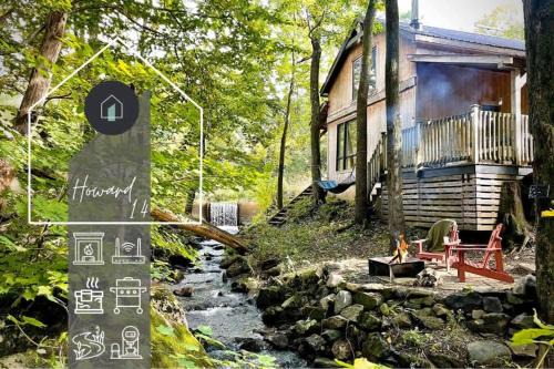 Lac-Brome Ski Chalet | Le 14 Chalets Howard - Spa-Shower-Hammock-Bromont