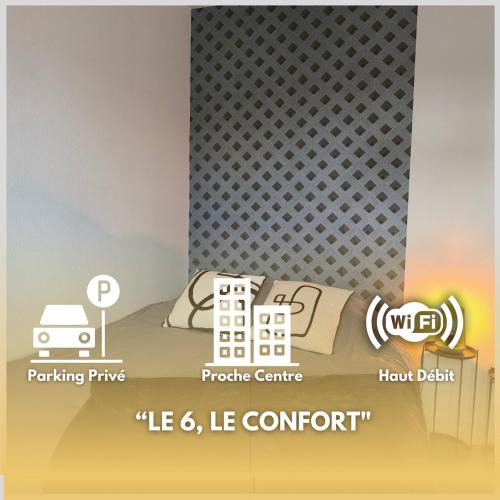 Chateauroux Apartment | Le 6, bedandberry private parking