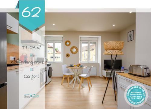 Vieux-Charmont Apartment | Le 62-Appart'Hôtel-GregIMMO