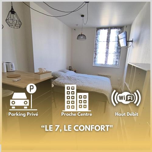 Chateauroux Apartment | LE 7, wifi, parking, centre