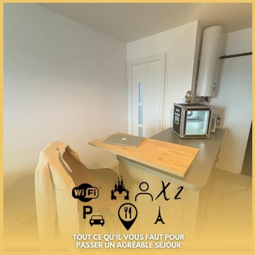 Meaux Apartment | Le 71 - Love Room Cozy - Disney 20min