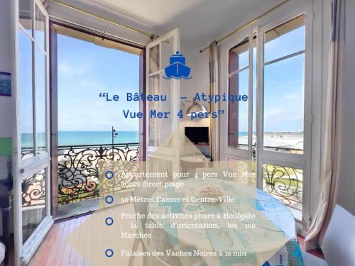 Houlgate Apartment | Le Bateau - Atypique Vue Mer 4P
