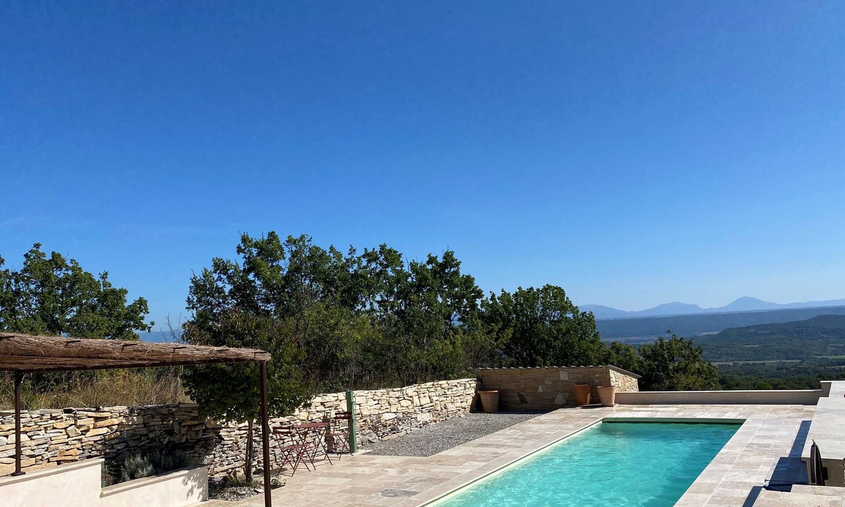Revest-Saint-Martin Villa | Le Belvédère, vacation villa sleeps 8, private pool, panoramic view