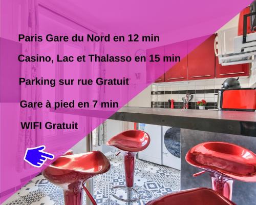 Deuil-la-Barre Apartment | Le Cerisier - Cosy Appartement à 15 min de Paris