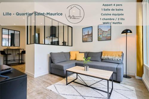 Fives Apartment | Le Chanzy - Terrasse, métro 7 min, Lille