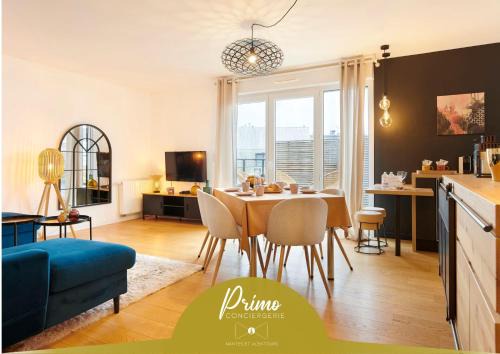 Caserne Mellinet Apartment | Le Cosy Chic, 6 pers centre Nantes avec parking