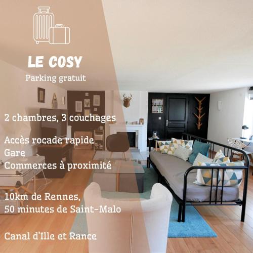 Betton Apartment | LE COSY duplex centre ville