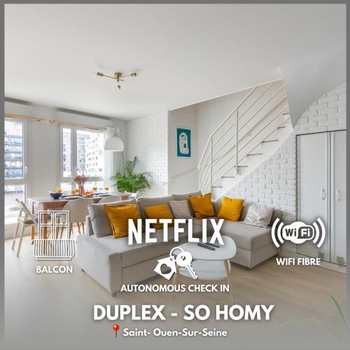 Saint-Ouen Apartment | Le Duplex des Docks by So Homy - 2 Bed Room - 4 PAX