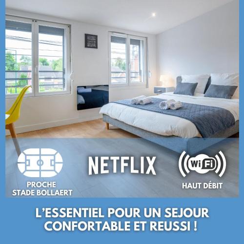 Lens Apartment | Le Louvre Lens - Premium - Wifi - Balcon & Parking