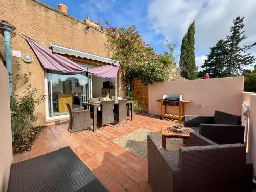 Fitou Apartment | Le Mazet - terrasse & piscine - clim - plain-pied