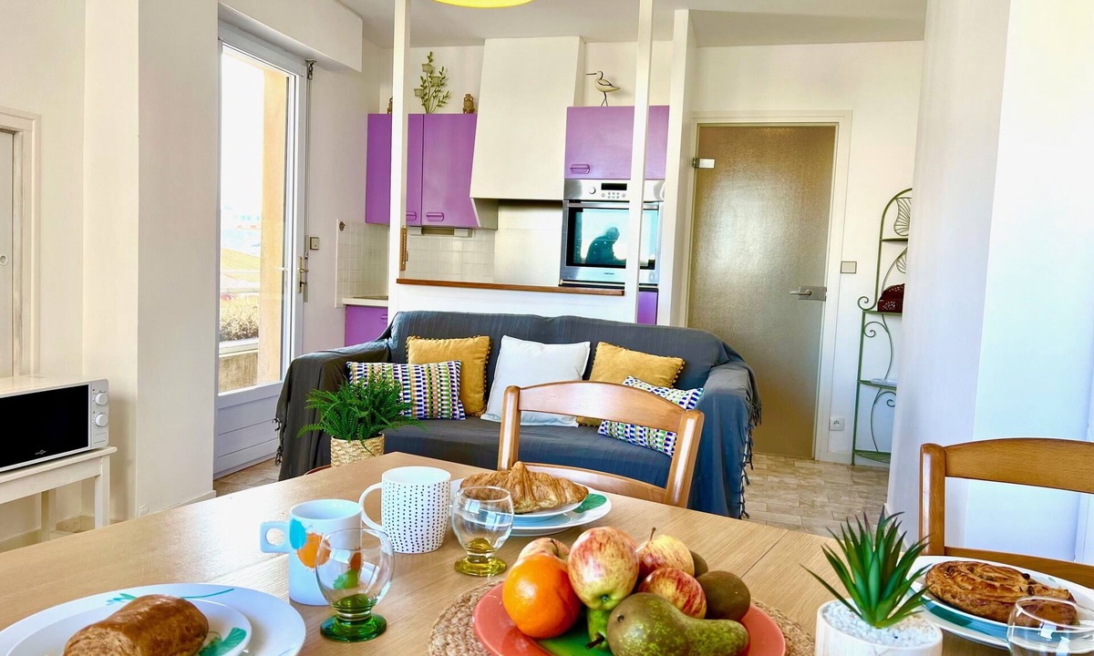 Les Sables d'Olonne Apartment | Le Nautile Overlooking the Bay of Les Sables!