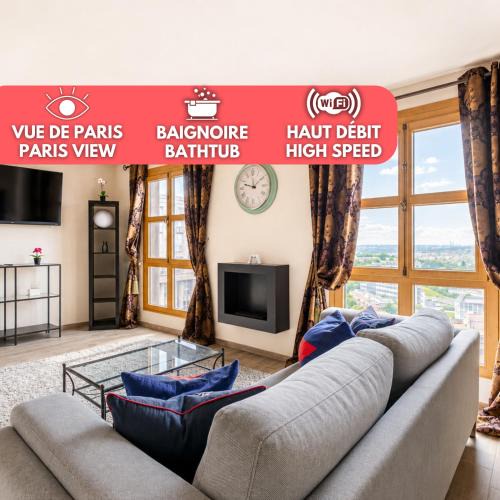 Noisy-le-Grand Apartment | Le Palacio, Vue Tour Eiffel entre Paris et Disneyland