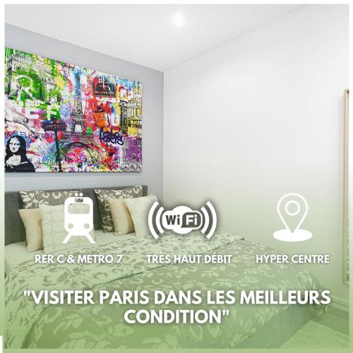 Ivry-port Apartment | Le Parisii I Proche RER C & METRO 7 I 2-3 peoples