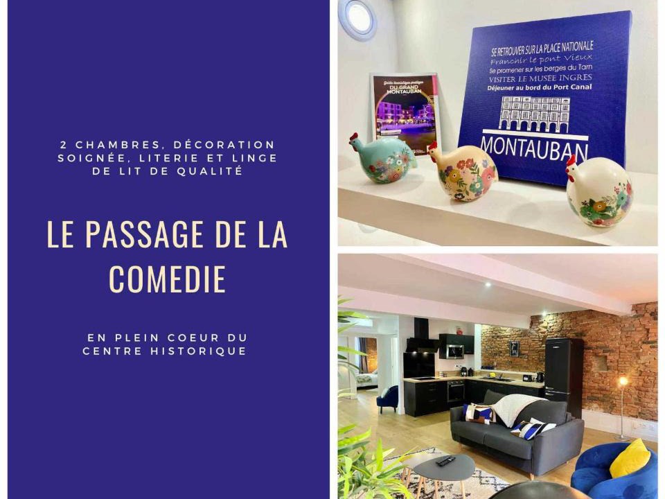 Montauban Apartment | Le Passage de la Comédie - Climatisation & WiFi Fibre