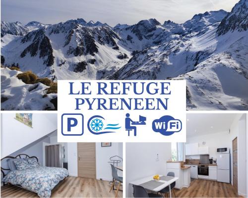Assat Apartment | LE REFUGE PYRENEEN - Climatisation Parking WIFi Espace de Travail - NEUF- Très belle Vue sur les Pyrénées - 2 lits - OFFRE SPECIALE