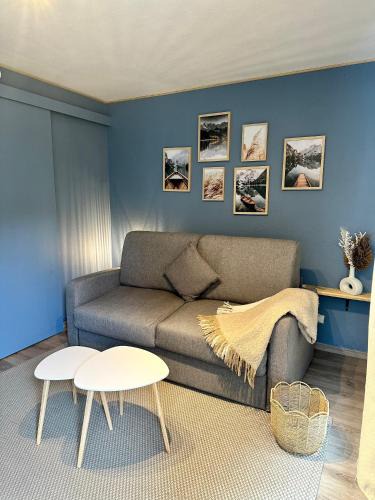 Quartier Chorier-Berriat Apartment | Le studio Bleu de la gare -confort&modernité