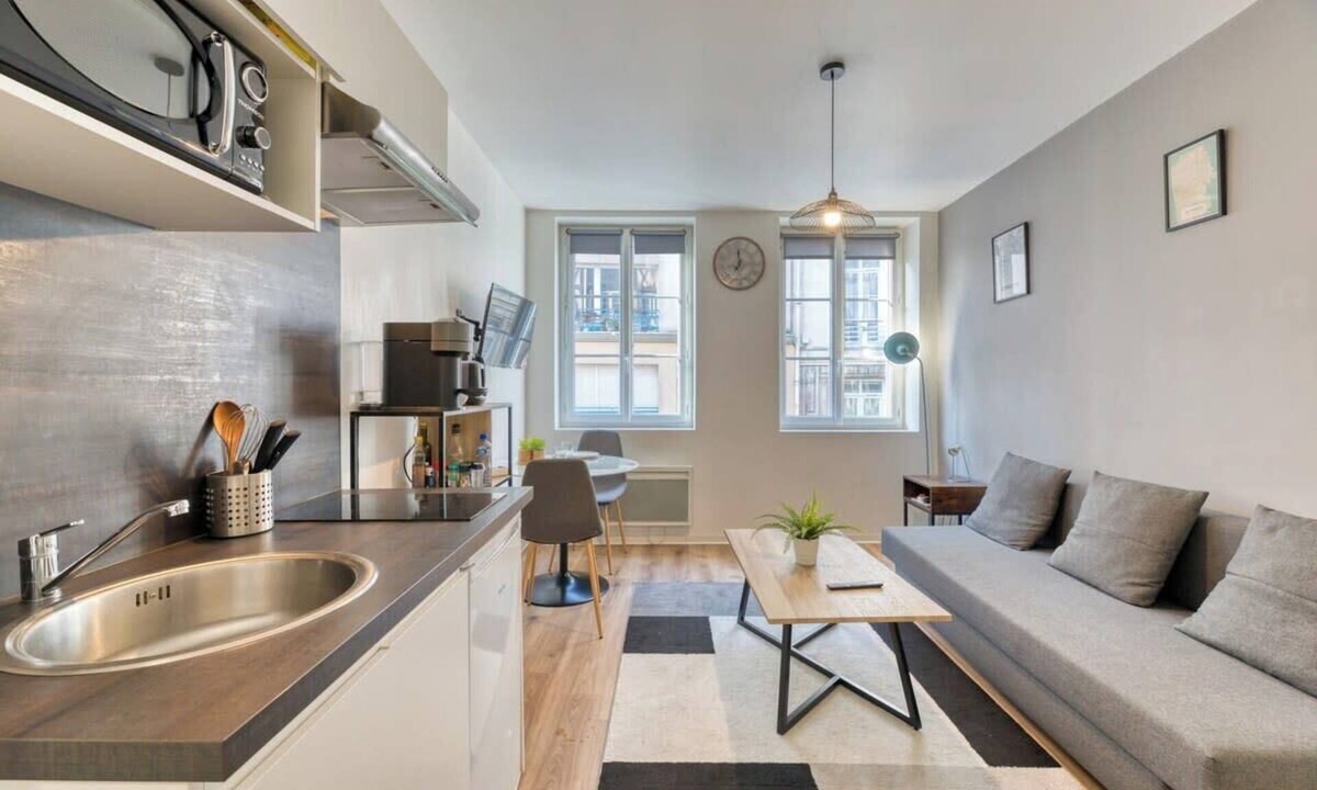 Coteaux Ouest Apartment | Le Thibaut : studio rénové au coeur de Rouen