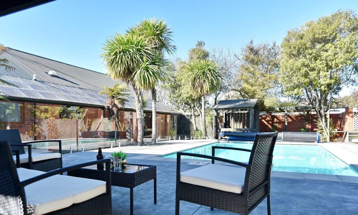 Leithfield House | Leithfield Beach - Room to spread out with inground pool