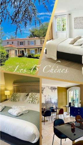 Saint-Mesmin Bed & Breakfast | LES 15 CHENES Chambres d hôtes, parc arboré de 5000 m2 à 20KM du PUYDUFOU Une suite familiale et 3 chambres doubles