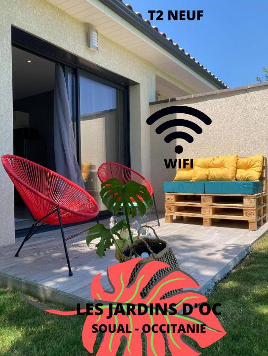 Soual Apartment | Les Jardins d'Oc - Wifi, Terrasse et Jardinet - Appart T2 neuf