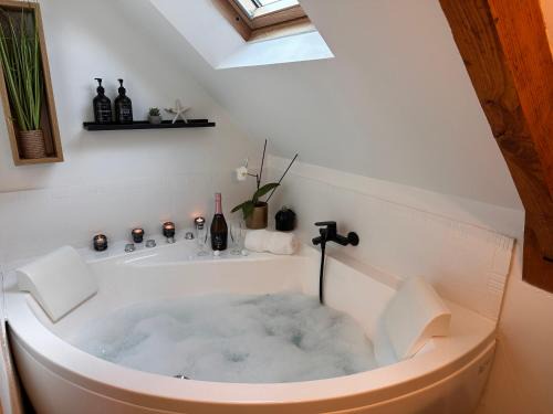Lanvallay Apartment | Les Libellules Appartement avec baignoire spa à Dinan Lanvallay