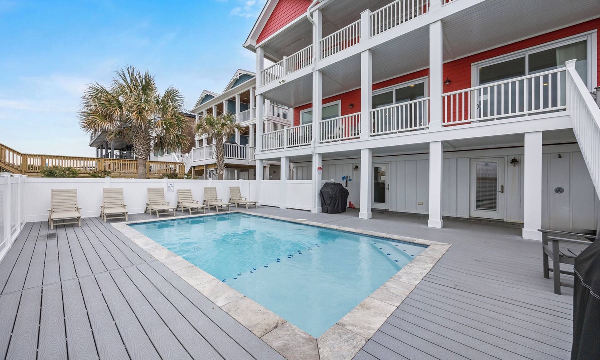 Carolina Beach House | 🌊Less Stress: Oceanfront Home with Private Pool + Elevator🌊