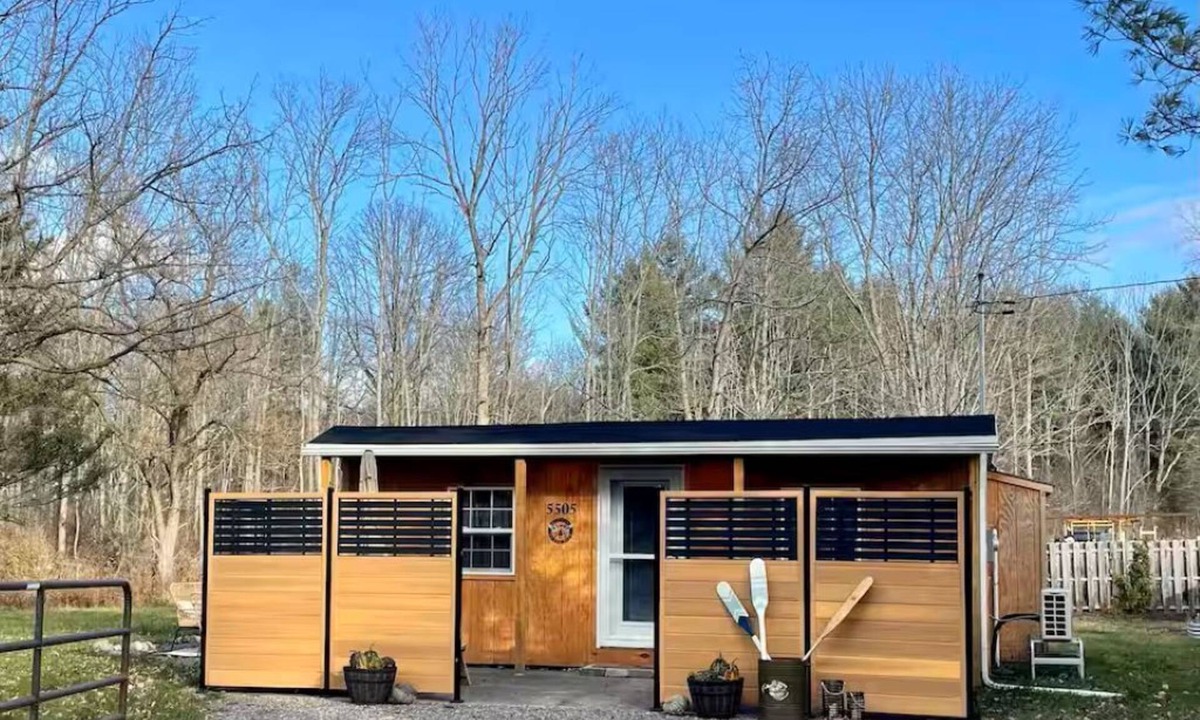 Livonia Center Cabin | Little Lodge in Hemlock