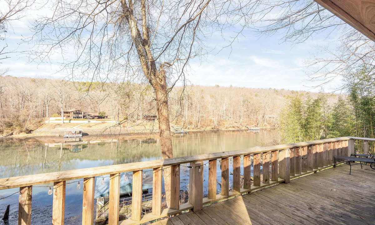 Wilburn House | Little Red Draggin Fly~ River House with Dock