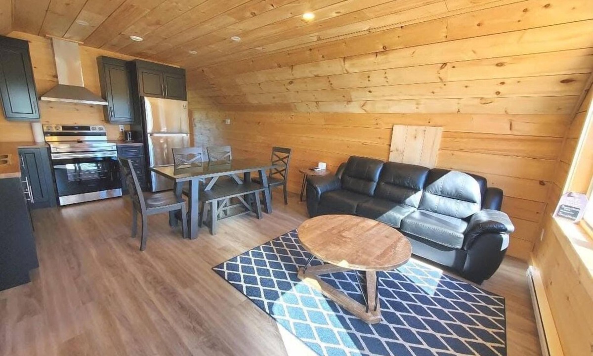 Woody Point Ski Chalet | Loft Chalet #2: 1 Bedroom (2 Double beds), 1 Full Bath, open kitchen-living room