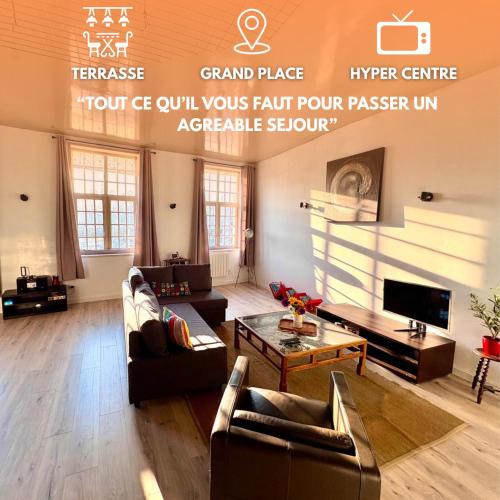 Arras Apartment | Loft T2 avec terrasse sur la Grand Place d'Arras