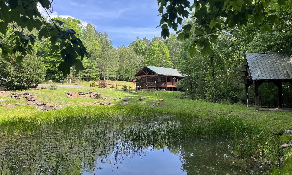 Murphy Cabin | Log cabin near Blue Ridge & Murphy, fast wifi 👨‍👩‍👧‍👦 friendly 🛏️ 6 -🐶 & hot tub!