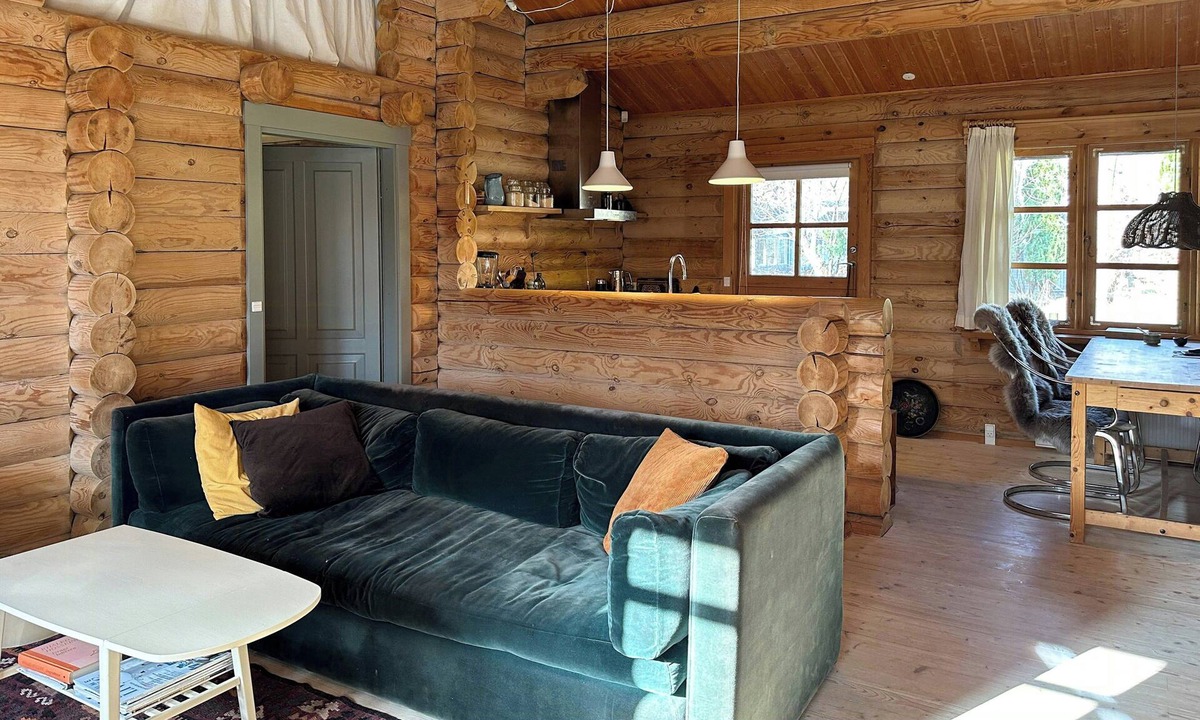 Hoensinge House | Log cabin with cozy interior near the water
