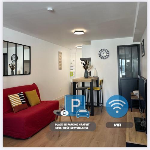 Poitiers Apartment | logement 6 parking gratuit