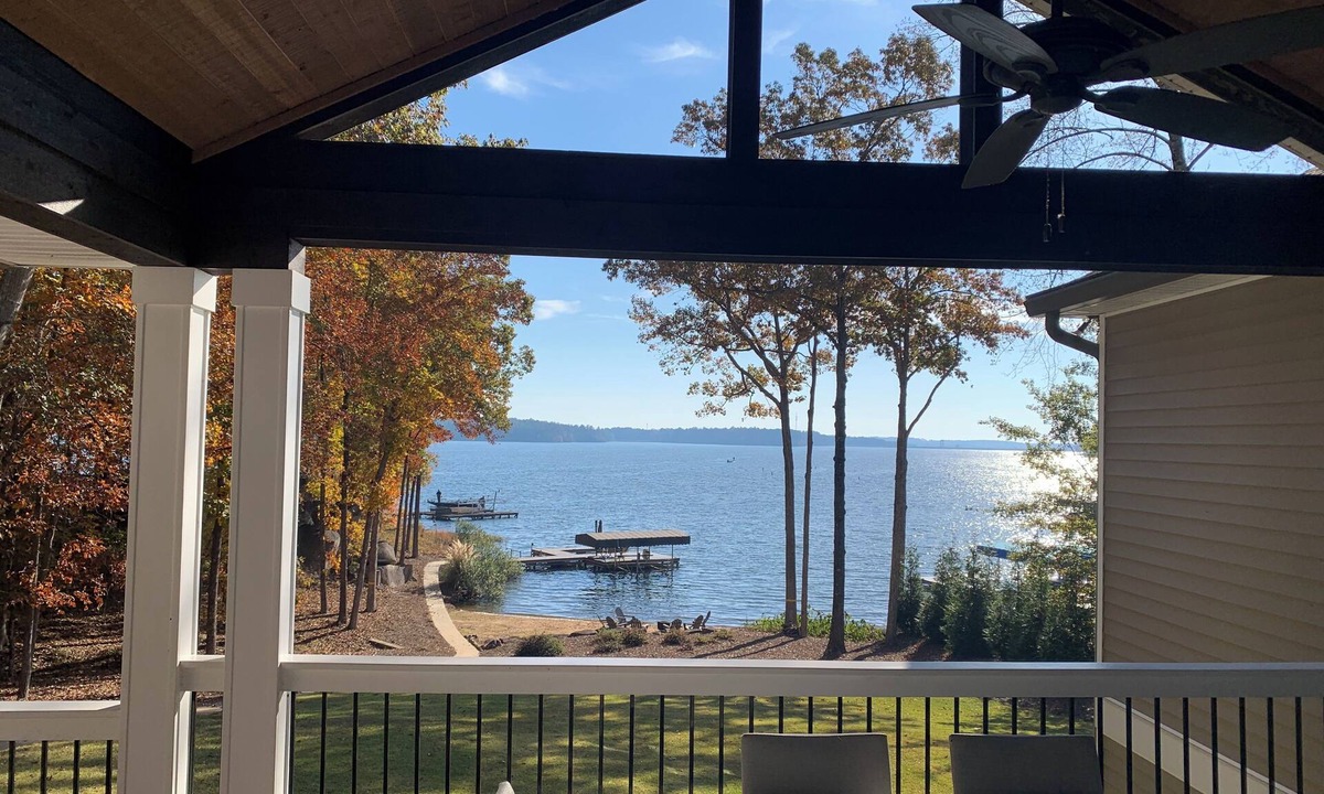 Eatonton House | Long lake views. Sandy, shallow beach great for kids!