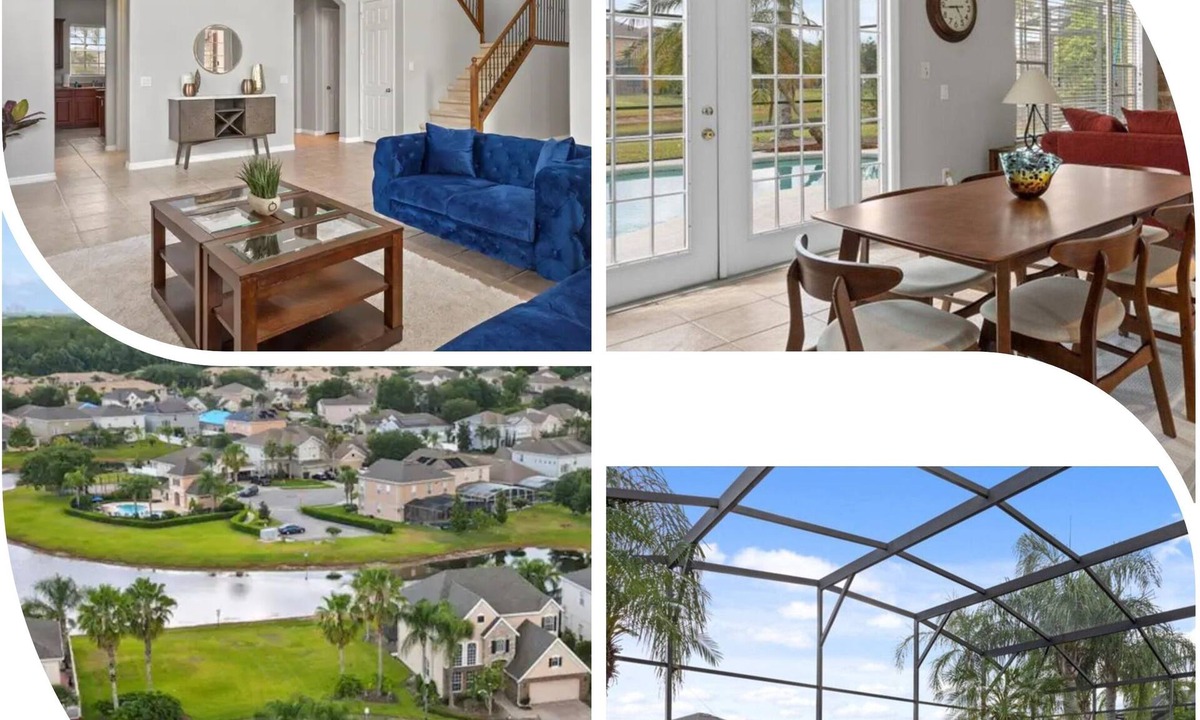 Southeast Orlando House | LongStays! Beautiful Lakefront Pool Home