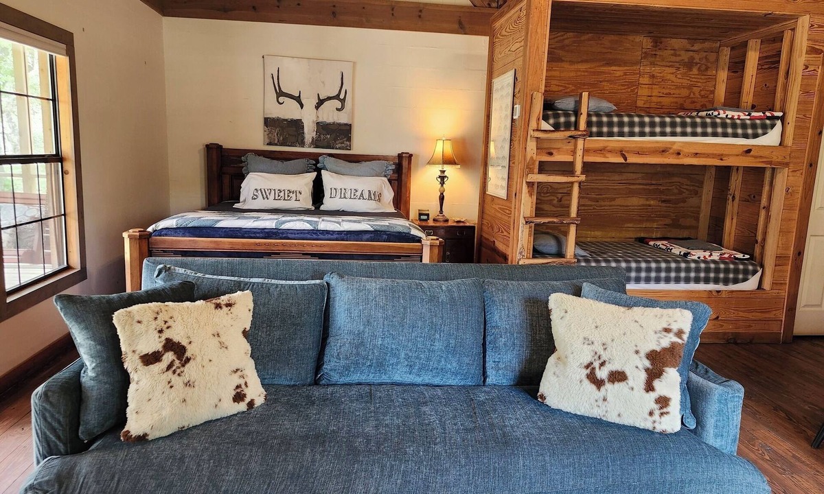 Leakey Cabin | Lost Maples' Red Rooster House