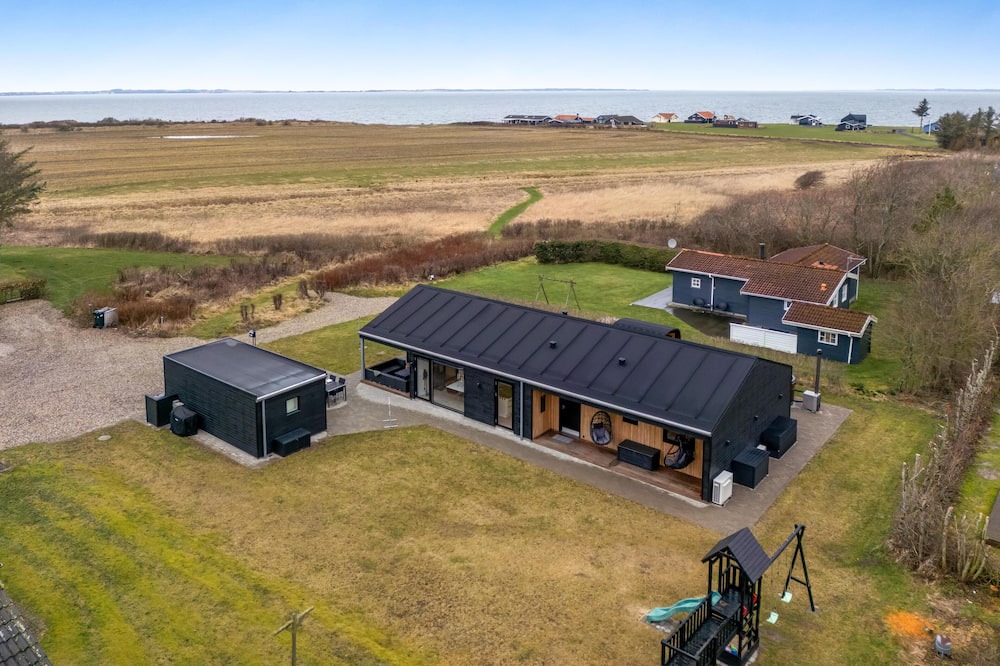 Vinderup House | Lovely holiday home with mini golf course, sauna, wilderness bath and view of.