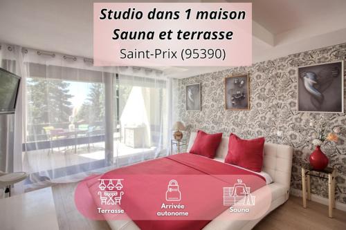 Saint-Prix Apartment | Loveroom romantique avec terrasse et sauna