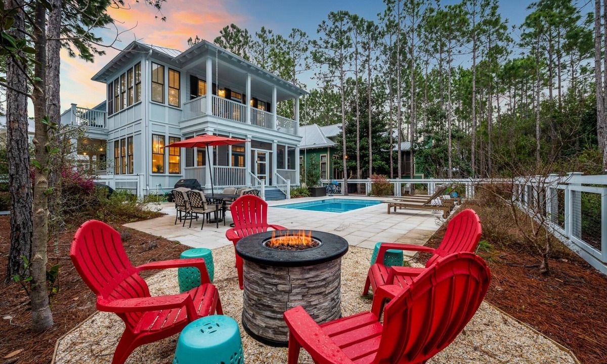 Forest District House | LSV! Private Pool! 5 Adult Bikes! Firepit!