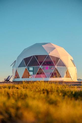 Willcox House | Luminous Cozy Dome with a Barbie Collection Above Bed in Willcox, Arizona